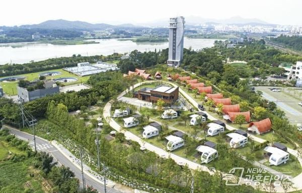 의왕 왕송호수캠핑장 3월 임시 휴장...글램핑 텐트 전면 교체!