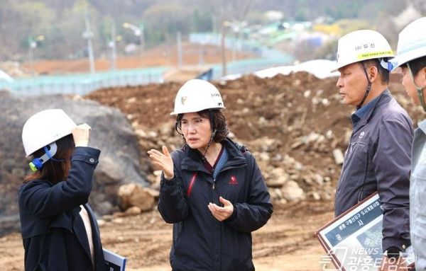 최혜민 광명시장 권한대행, 구름산지구 도시개발사업 현장 찾아 “주민 불편 해소 위해 속도감 있는 개발 추진해 달라”