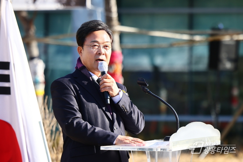 월남 참전기념탑 제막식
