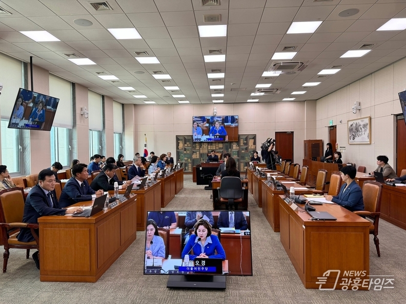 제1차 국회 문화체육관광위원회 전체회의에서 임오경 의원 민주당 간사 선임
