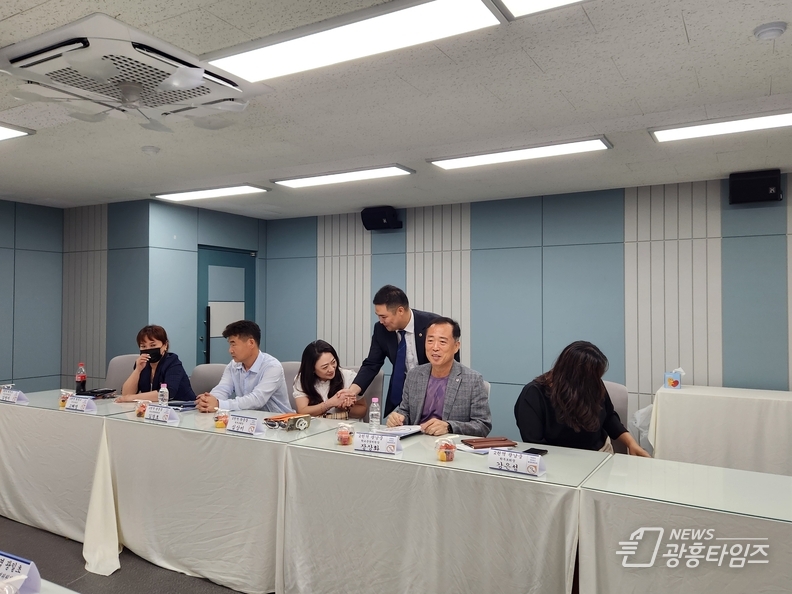 최민 경기도의원, 2024 광명 교육정책 간담회 참석 