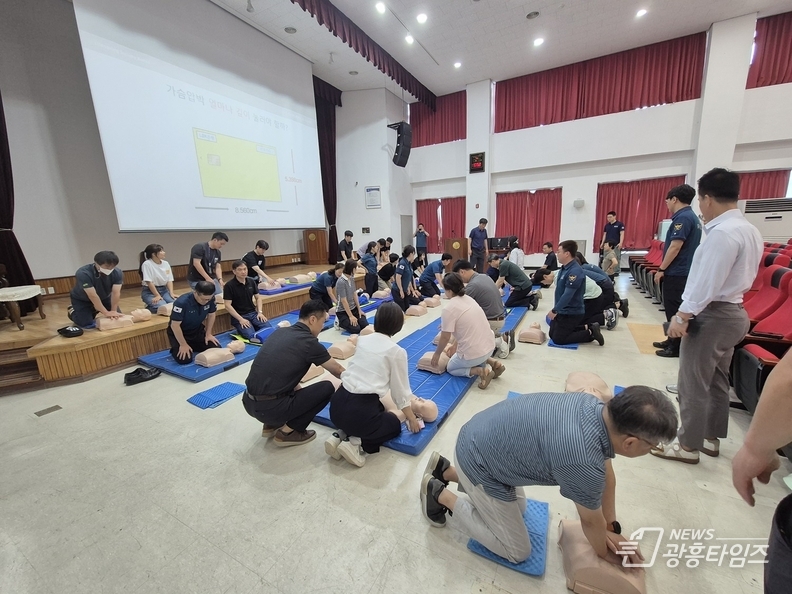 오산시 보건소, 4분의 기적 심폐소생술 교육 실시
