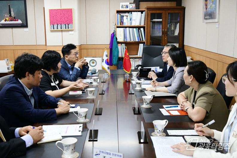 중국 산둥성 쯔보시 관계자 안산시 방문… 우호 협력 의지 표명