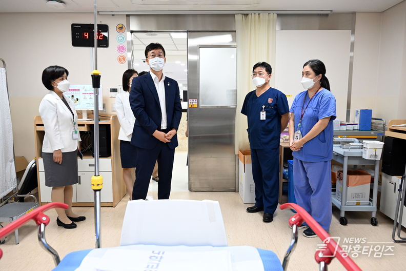 이민근 안산시장, 관내 응급의료기관 찾아 현장 의료진 격려_고대안산병원