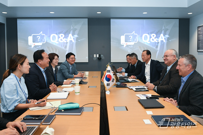 이권재 오산시장 램리서치 본사 방문
