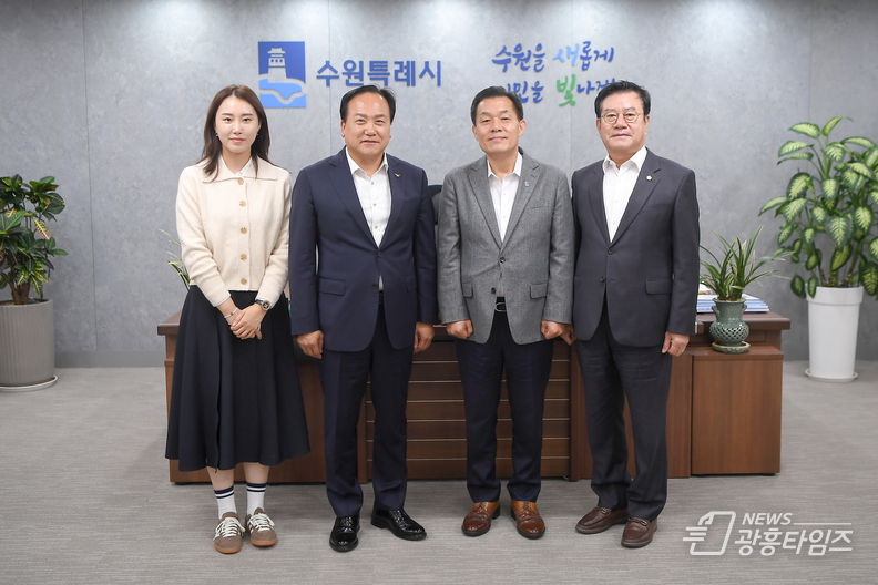 이권재 오산시장, 이재준 수원시장 찾아가 “운암뜰 AI시티 도시개발사업 지분 유상 양도 부탁”