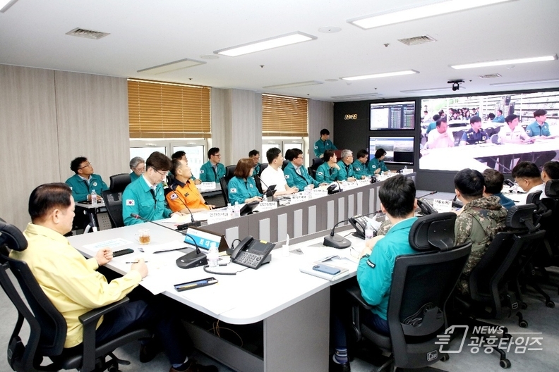 2025 재난대응 안전한국훈련_22일 시청 3층 상황실 토론훈련