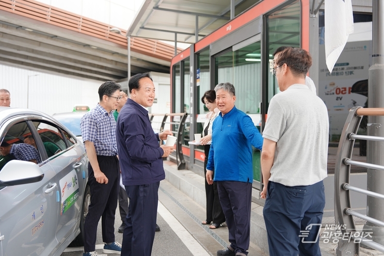 오산시, 택시운수종사자 현장 차담회 진행