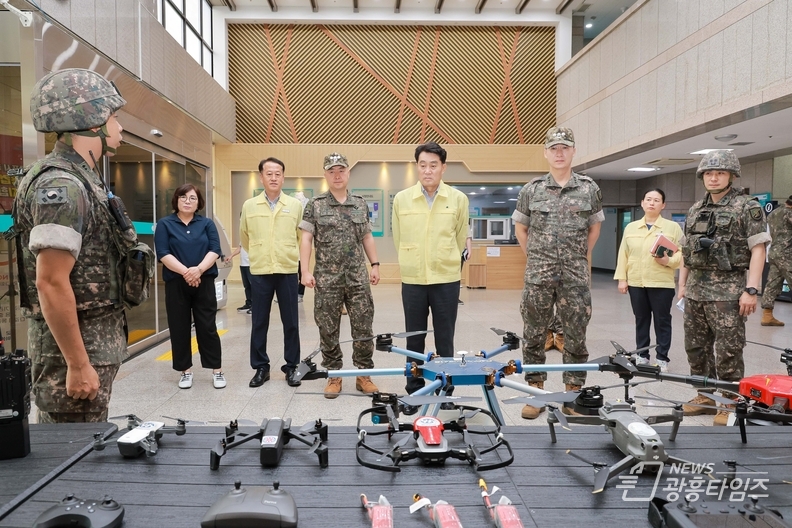 군포시, 시청사 드론 폭발물 테러 대응 실제훈련 실시