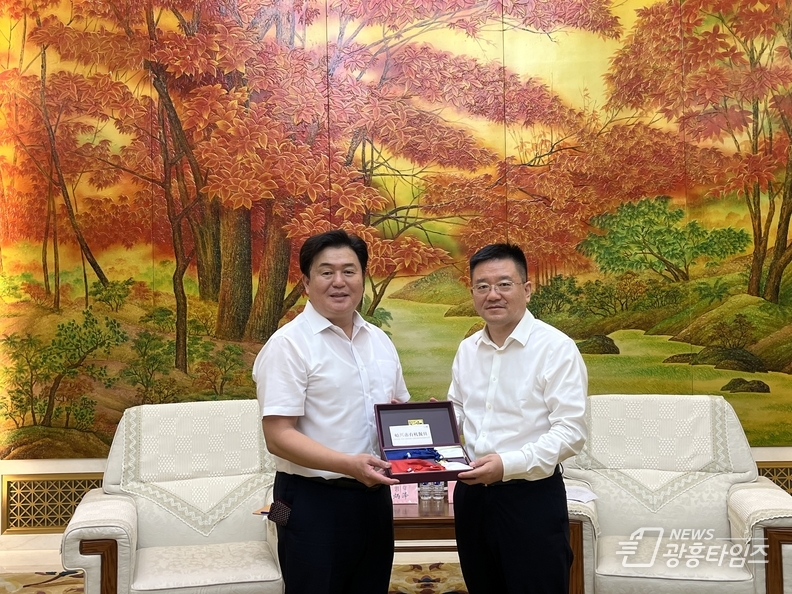 임병택 시흥시장과 왕길 길림시장