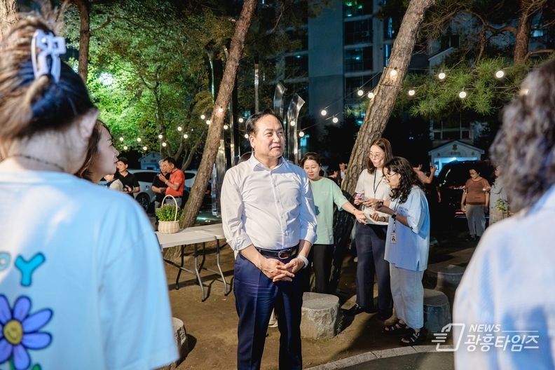 오산시, 아파트 야간경관 밝히다