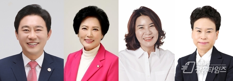 좌측부터 한갑수 이진분 김유숙 이지화 의원