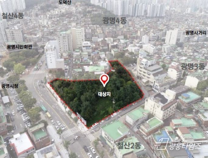 철산동 도시재생 골목정원 조성 대상지 위치도