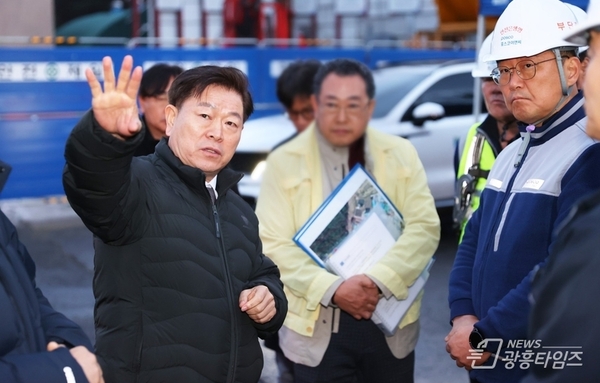 박승원 광명시장, 신안산선 사고 복구 ‘나몰라라’ 포스코이앤씨에 피해보상 소송 등 강력 대응 예고!