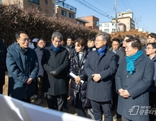 박승원 광명시장 “개웅교 재가설, 시민 안전 보완 대책 마련해야” 목감천 개웅교 인근 도로 안전 확보·통행 환경 개선 요청!