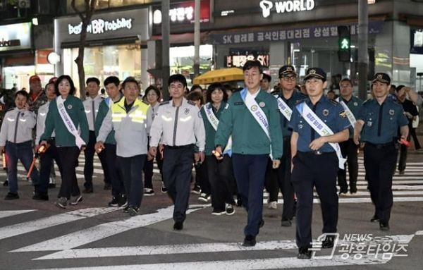 안산시, 한대앞역 일원 민·관·경 합동 순찰… 시민안전모델 가동!
