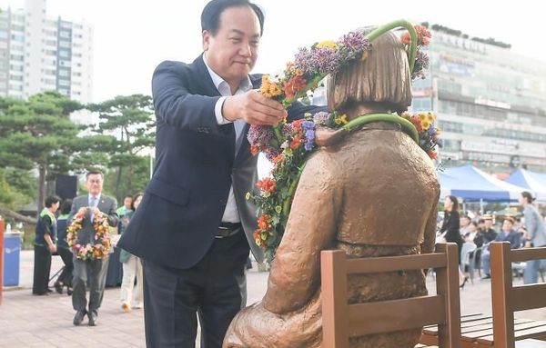 오산평화의소녀상 건립 9주년 기념식...미래 세대와 평화의 메시지 공유!