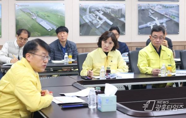 최혜민 광명시장 권한대행 “시민 안전 확보에 총력 다할 것” 김대순 경기도 행정2부지사와 신안산선 사고 현장 점검!