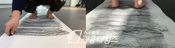 따라따라프로젝트_이건용 달팽이 걸음 따라하기(사진제공=시흥시) 따라따라프로젝트_이건용 달팽이 걸음 따라하기(사진제공=시흥시)