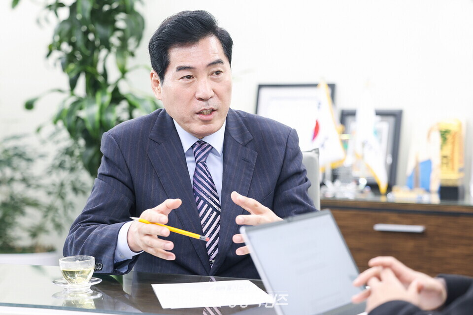 김상돈시장 인터뷰(사진제공=의왕시) 김상돈시장 인터뷰(사진제공=의왕시)