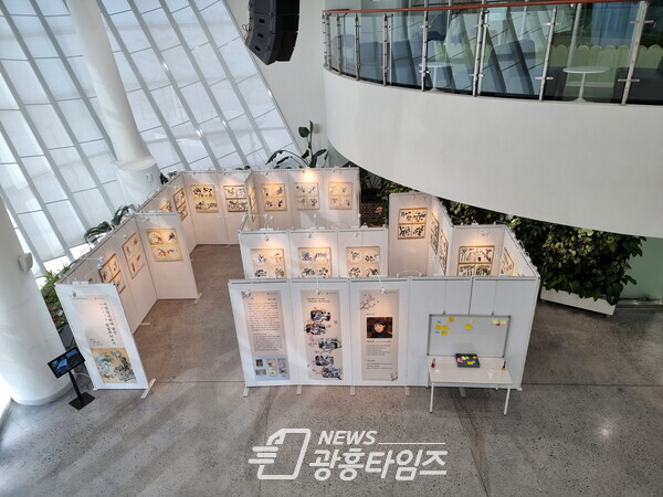 시흥오이도박물관 금모래초교학생들 작품전시(제공=시흥시)