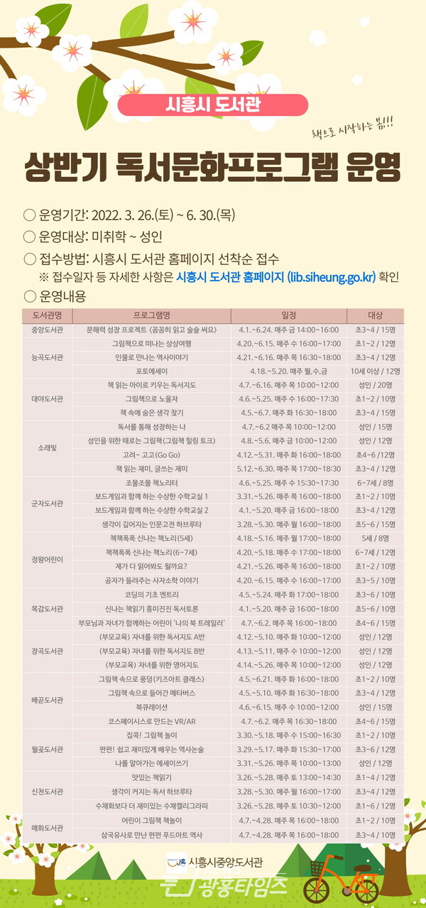 독서문화프로그램(제공=시흥시중앙도서관)