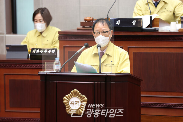 성훈창 의원, 5분 발언(제공=시흥시의회) 성훈창 의원, 5분 발언(제공=시흥시의회)