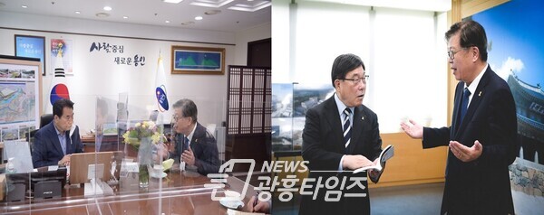 이한복 경기도교육감 예비후보가 백군기 용인시장(왼쪽)과 신동헌 광주시장(오른쪽)을 만나 교육정책 현안에 대한 의견을 나누고 있다(제공=이한복 교육감 후보 캠프) 이한복 경기도교육감 예비후보가 백군기 용인시장(왼쪽)과 신동헌 광주시장(오른쪽)을 만나 교육정책 현안에 대한 의견을 나누고 있다(제공=이한복 교육감 후보 캠프)