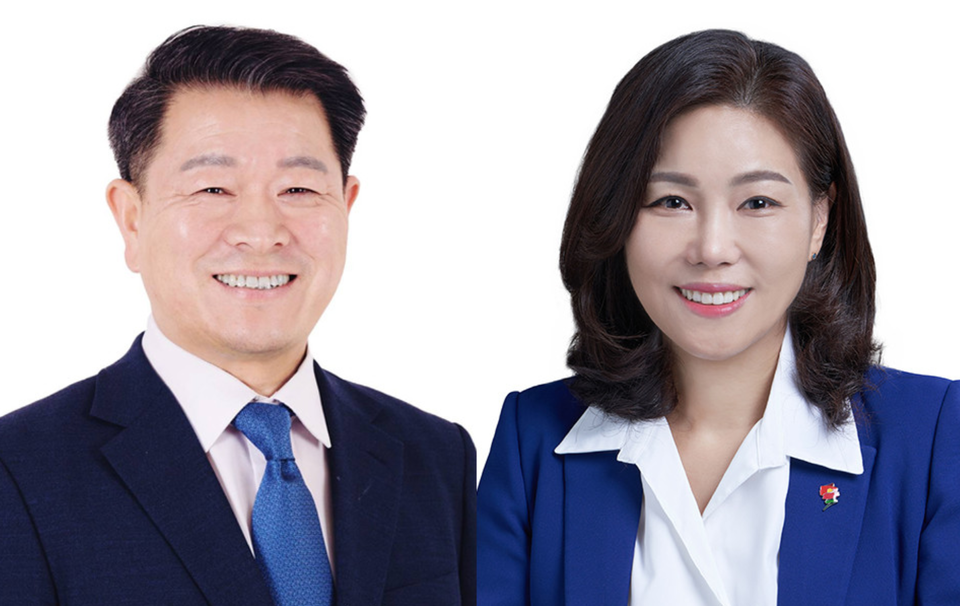 박승원 예비후보(좌), 임혜자 예비후보(우) 박승원 예비후보(좌), 임혜자 예비후보(우)