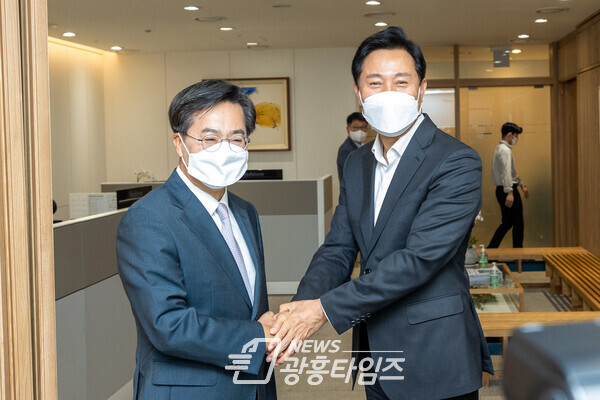 김동연 당선인, 오세훈 서울시장 회동(제공=경기도)