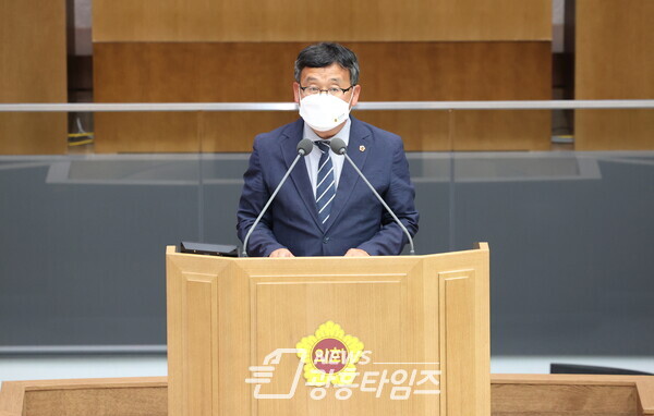 장대석 의원, 5분 자유발언 통해 직업재활시설 동등 지원과 학교시설 개방 촉구(제공=경기도의회)