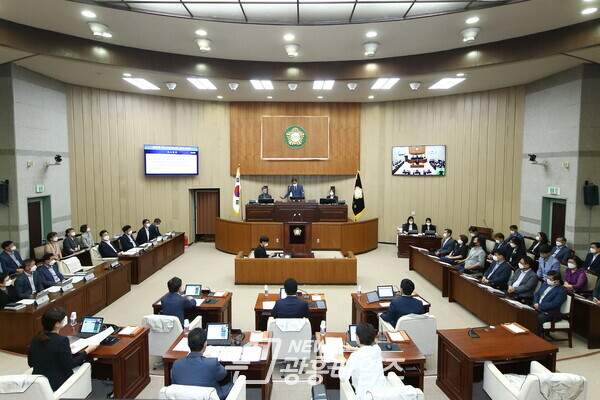  제286회 임시회 개회(사진제공=의왕시의회)