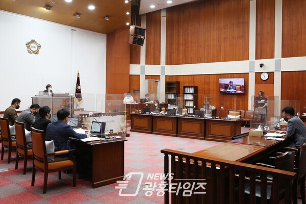  군포시의회 제261회 임시회 조례특위 현장 (사진제공=군포시의회)