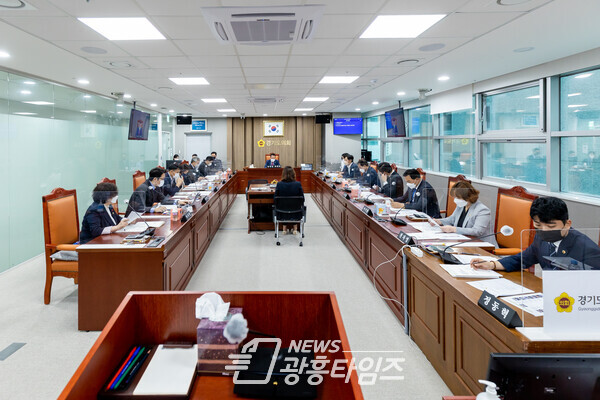 경기도의회 안전행정위윈회 회의 모습(제공=경기도의회)