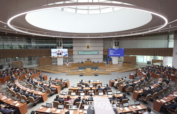 염종현 의장, 의회와 경기도경기도교육청 간 협의체 구성 제안 (제공=경기도의회)