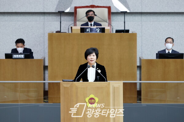 서성란 의원, 양성평등과 성평등의 차이에 대하여 5분 자유발언(사진제공=경기도의회)