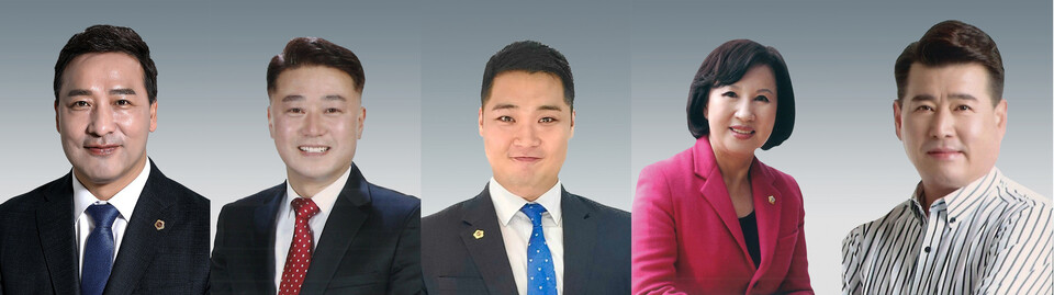 좌측 부터 김용성, 김정호, 최민, 조희선, 유종상 도의원(사진제공=경기도의회 광명상담소) 좌측 부터 김용성, 김정호, 최민, 조희선, 유종상 도의원(사진제공=경기도의회 광명상담소)