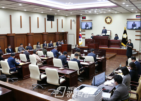 광명시의회, 제276회 임시회 개회(사진제공=광명시의회)