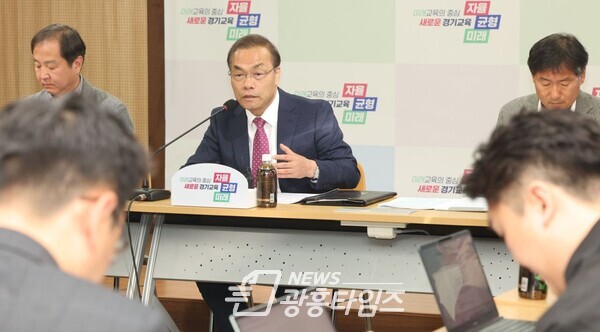 경기도교육청, 학교체육 활성화 정책 인성‧인재‧미래 담았다(체육건강과) 브리핑(사진제공=경기도교육청)
