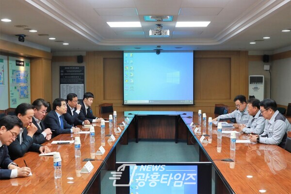 기아차 광명공장 방문(사진제공=양기대 의원실)