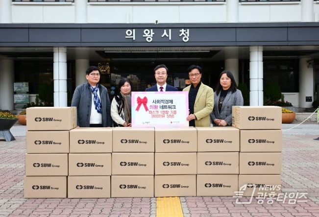 사회적경제 의왕네트워크, KF94마스크 1만 장 기부