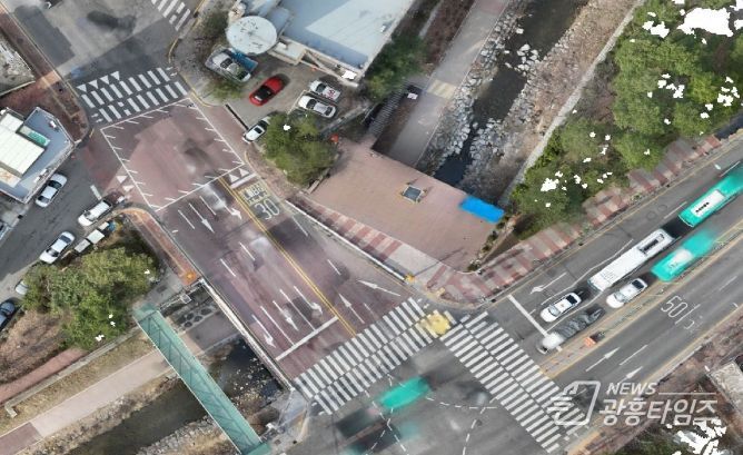 양지1교 드론 전경