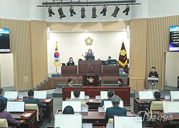 제231회 임시회 1차 본회의 전경