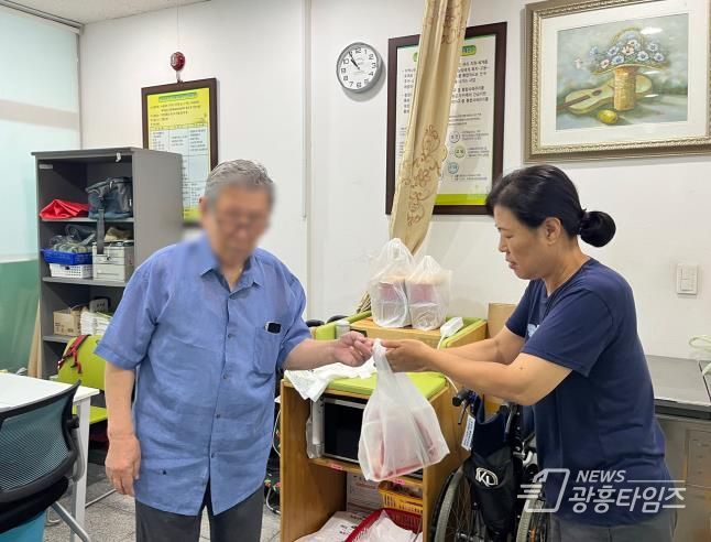 오산시 중앙동, ‘태양유통’에서 매월 돼지고기 후원받아