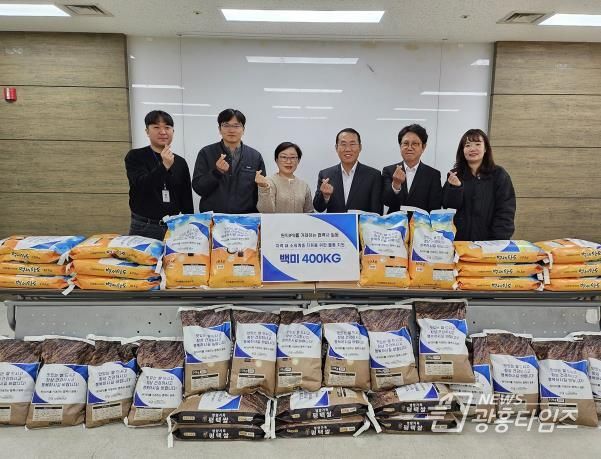 원익IPS를 거래하는 협력사 일동, 오산남부종합사회복지관과 함께, 지역 내 소외계층에게 백미 400kg 지원