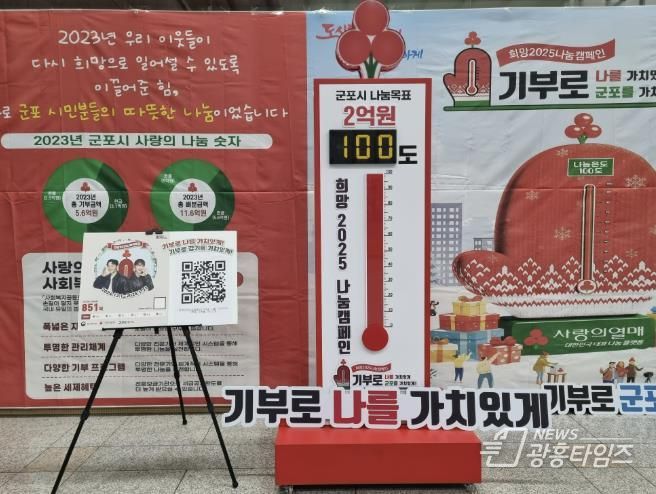 사랑의 온도탑 100도 달성