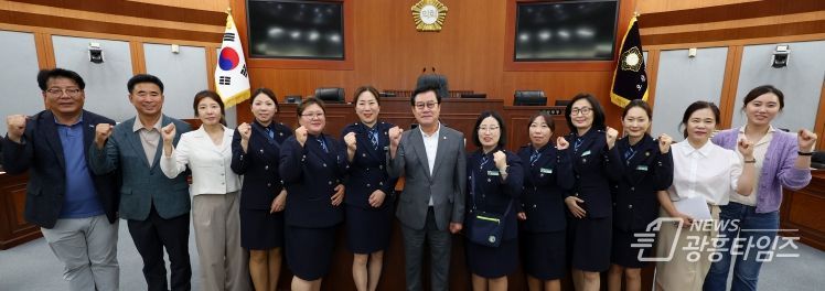 오산시의회, 오산경찰서 녹색어머니연합회 신임 임원단 접견