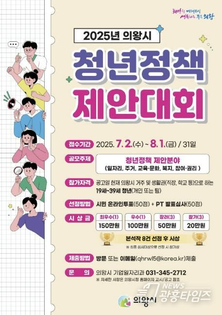 의왕시, 미래 밝힐 청년정책 제안 공개모집