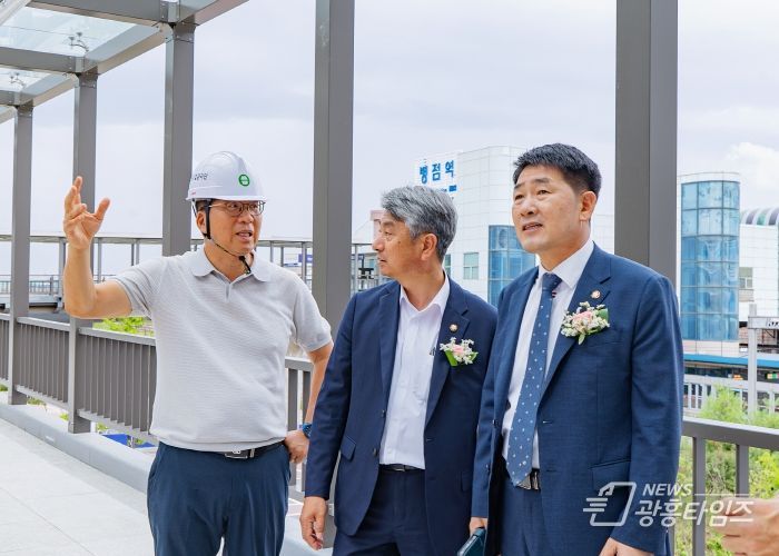 배정수 의장 주차타워 현장시잘 모습