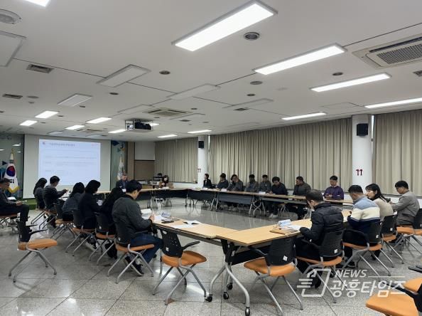 안산도시공사 본사에서 진행 중인 기능연속성 계획 훈련 모습. (사진=안산도시공사 제공)